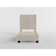 BHE5878BE-39* (2) 39” Beige Microfiber Platform Bed - BHE5878BE-39*