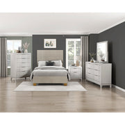 BHE5878BE-39* (2) 39” Beige Microfiber Platform Bed - BHE5878BE-39*