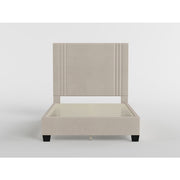 BHE5878BE-54* (2) 54" Beige Microfiber Platform Bed - BHE5878BE-54*