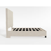 BHE5878NLB-54* (2) 54” Light Beige Microfiber Platform Bed - BHE5878NLB-54*