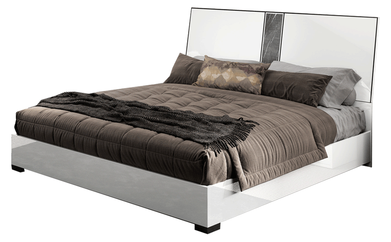 Bianca Marble Bed Queen - DMV Furniture