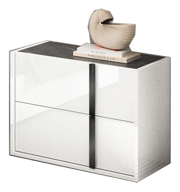 Bianca Marble Nightstand - i38458 - DMV Furniture