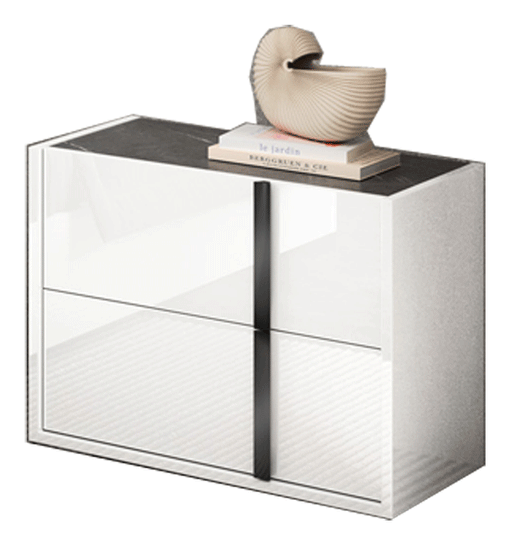 Bianca Marble Nightstand - i38458 - DMV Furniture