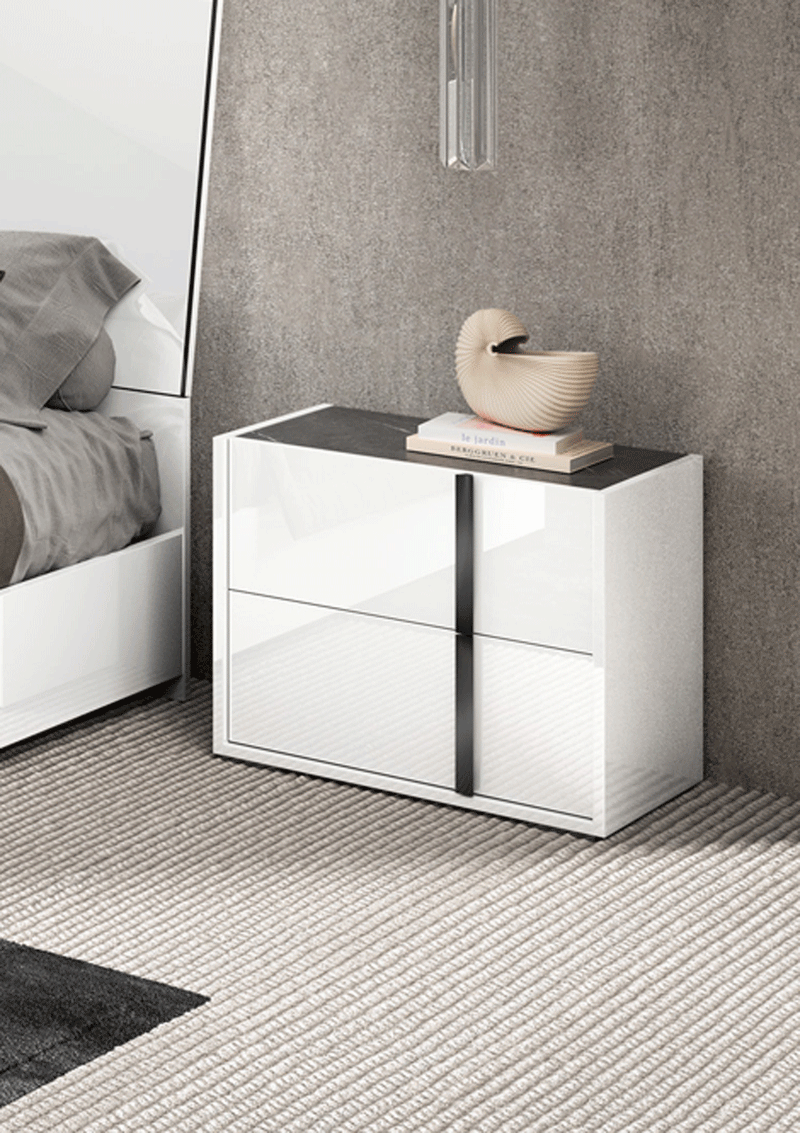 Bianca Marble Nightstand - i38458 - DMV Furniture
