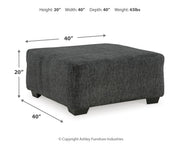 Biddeford 2-Piece Sectional with Ottoman in Shadow - PKG015089