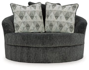 Biddeford Shadow Oversized Swivel Accent Chair - 3550421