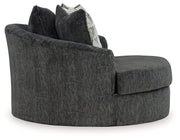 Biddeford Shadow Oversized Swivel Accent Chair - 3550421