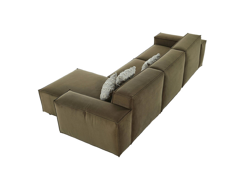 Bigmama Sectional Sofa in Khaki - 200-ELI-BIG-T-911-S