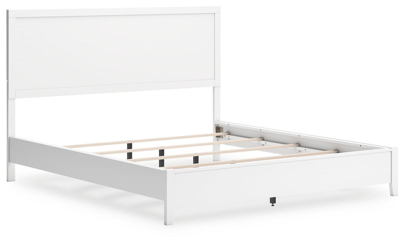 Binterglen California King Panel Bed with Dresser and Nightstand in White - DMV FurnitureBedroom Set