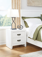 Binterglen California King Panel Bed with Dresser and Nightstand in White - DMV FurnitureBedroom Set