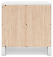 Binterglen California King Panel Bed with Mirrored Dresser, Chest and Nightstand in White from Ashley - DMV Furniture