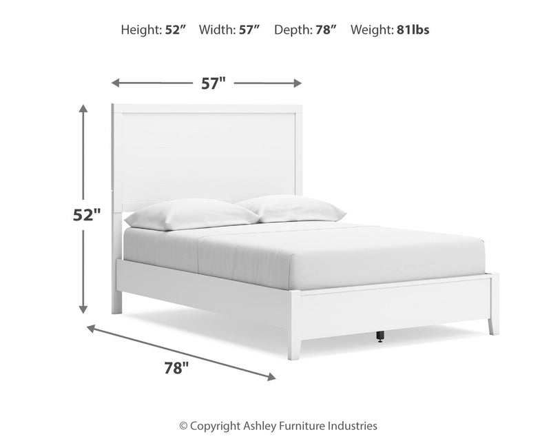 Binterglen Full Panel Bed with Dresser and Nightstand in White - DMV FurnitureYouth Bedroom Set