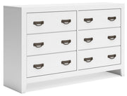 Binterglen Full Panel Bed with Dresser and Nightstand in White - DMV FurnitureYouth Bedroom Set