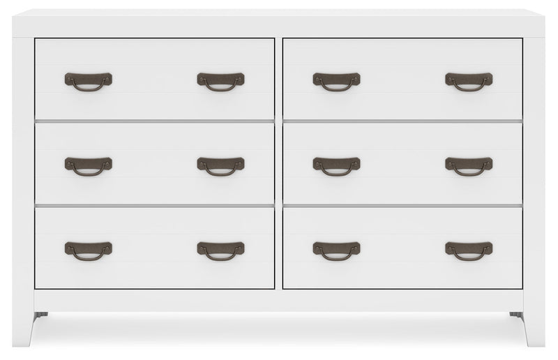 Binterglen Full Panel Bed with Dresser and Nightstand in White - DMV FurnitureYouth Bedroom Set