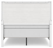 Binterglen Full Panel Bed with Mirrored Dresser, Chest and Nightstand in White - PKG016613