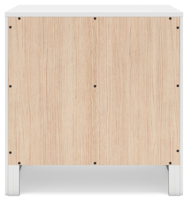 Binterglen King Panel Bed with 2 Nightstands in White from Ashley - DMV Furniture