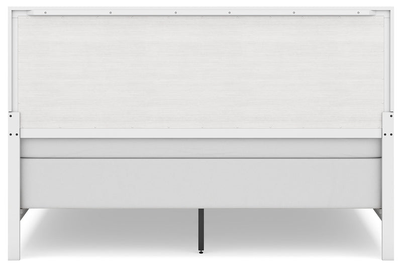 Binterglen King Panel Bed with Dresser and 2 Nightstands in White from Ashley - DMV Furniture