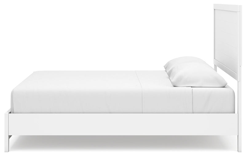 Binterglen King Panel Bed with Dresser and 2 Nightstands in White from Ashley - DMV Furniture
