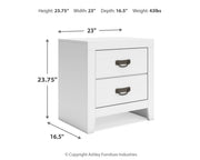 Binterglen King Panel Bed with Dresser and Nightstand in White - DMV FurnitureBedroom Set