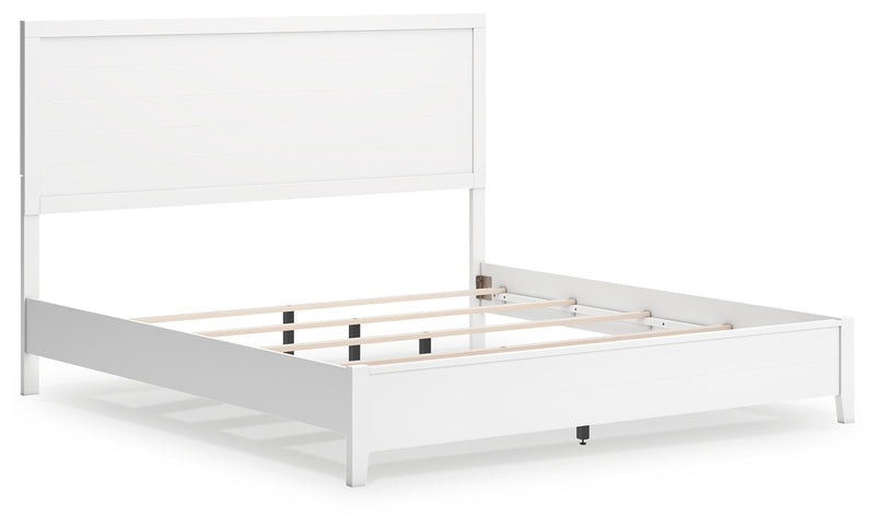 Binterglen King Panel Bed with Dresser and Nightstand in White - DMV FurnitureBedroom Set