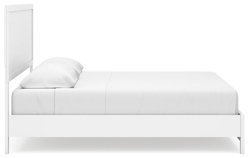 Binterglen King Panel Bed with Dresser and Nightstand in White - DMV FurnitureBedroom Set