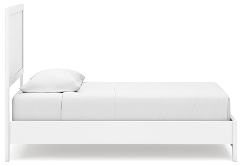 Binterglen Twin Panel Bed with Dresser and Nightstand in White - DMV FurnitureYouth Bedroom Set