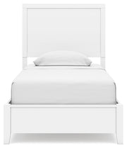 Binterglen Twin Panel Bed with Dresser and Nightstand in White - DMV FurnitureYouth Bedroom Set