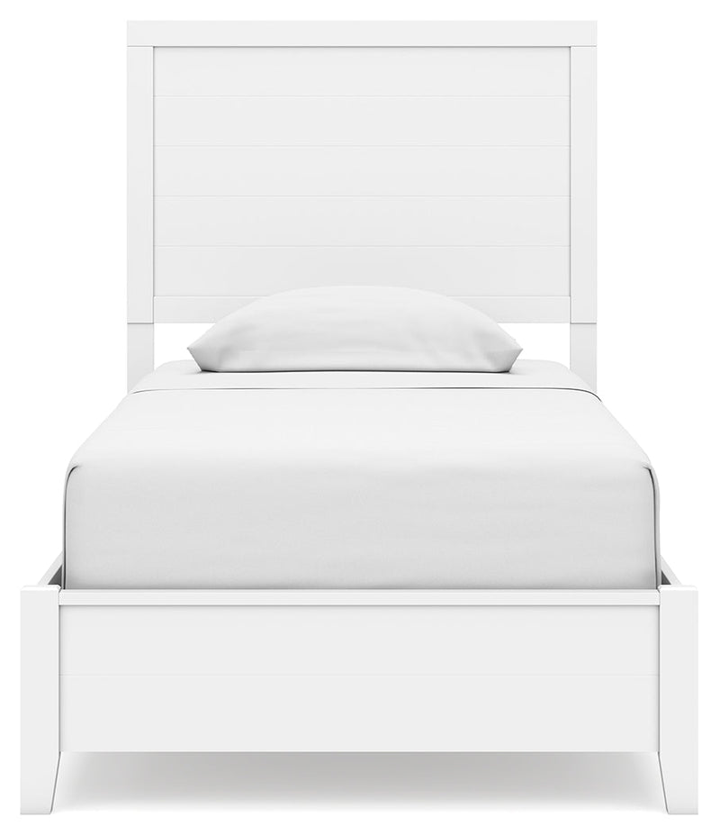 Binterglen Twin Panel Bed with Dresser and Nightstand in White - DMV FurnitureYouth Bedroom Set