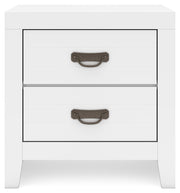 Binterglen Twin Panel Bed with Dresser and Nightstand in White - DMV FurnitureYouth Bedroom Set