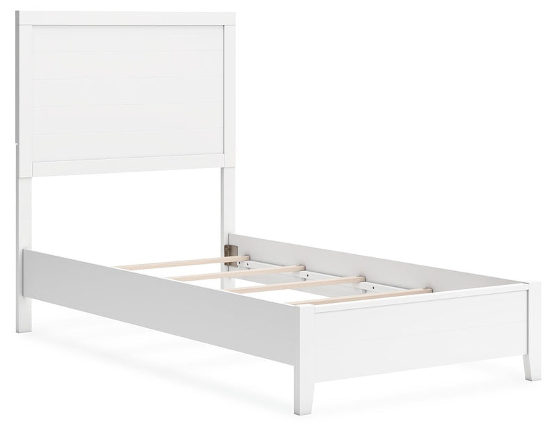 Binterglen Twin Panel Bed with Dresser and Nightstand in White - DMV FurnitureYouth Bedroom Set
