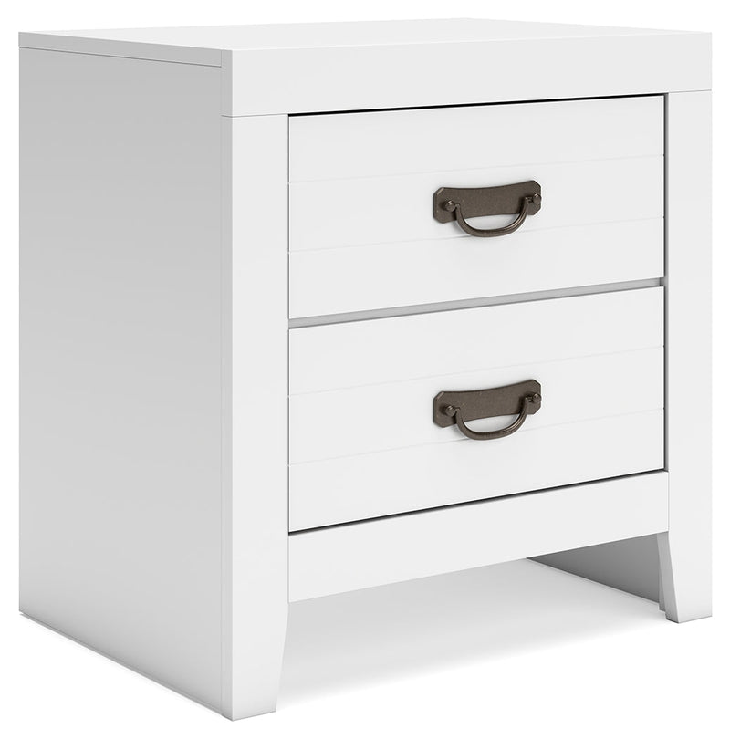 Binterglen Twin Panel Bed with Dresser and Nightstand in White - DMV FurnitureYouth Bedroom Set