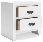 Binterglen Twin Panel Bed with Dresser and Nightstand in White - DMV FurnitureYouth Bedroom Set