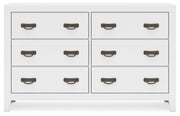 Binterglen Twin Panel Bed with Dresser and Nightstand in White - DMV FurnitureYouth Bedroom Set