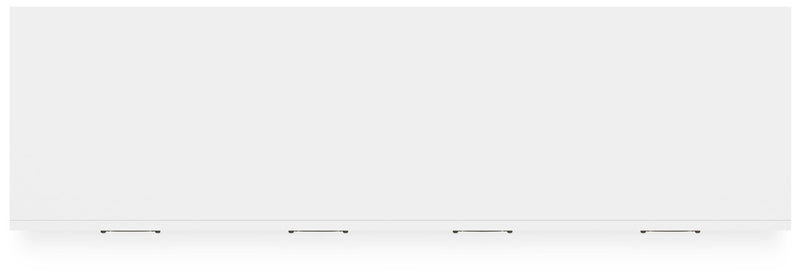 Binterglen Twin Panel Bed with Dresser in White - PKG016596