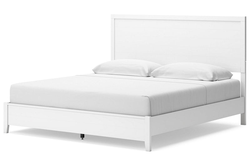 Binterglen White King Panel Bed - DMV FurnitureKing Bed