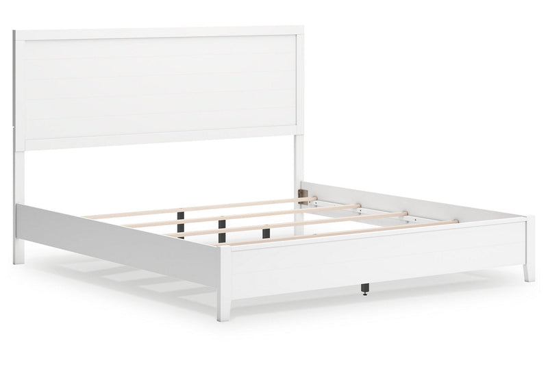 Binterglen White King Panel Bed - DMV FurnitureKing Bed