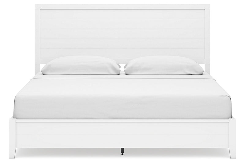 Binterglen White King Panel Bed - DMV FurnitureKing Bed
