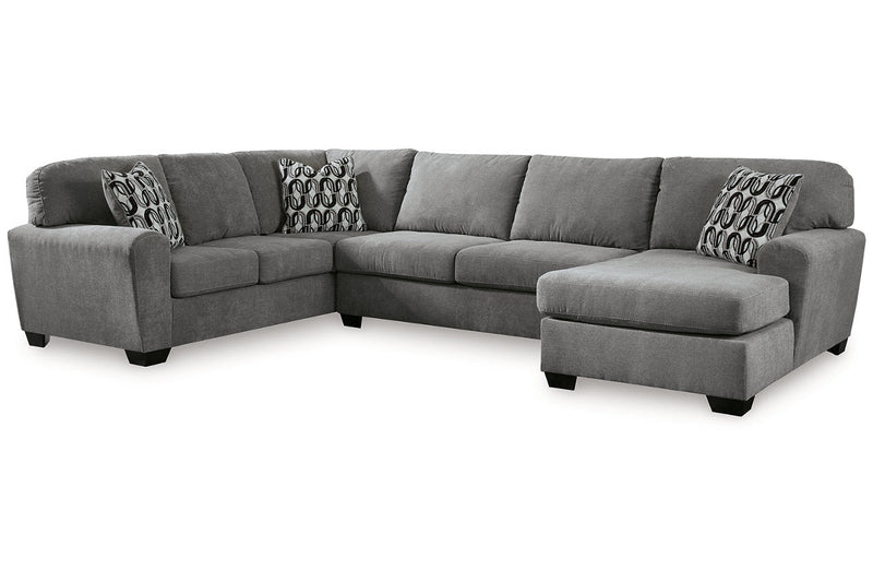 Birkdale Court Gray 3 - Piece Sectional with Chaise - DMV FurnitureSectional