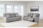Biscoe Pewter Power Reclining Living Room Set - DMV FurniturePower Reclining Living Room Set
