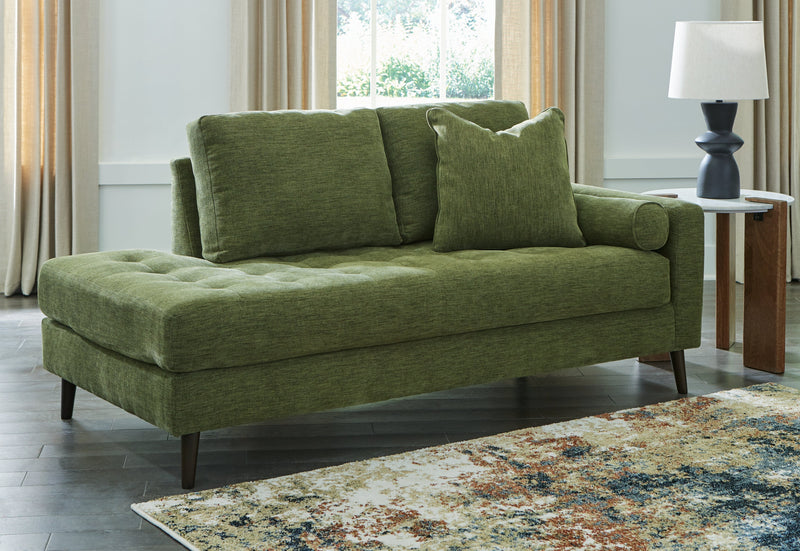 Bixler Olive Right-Arm Facing Corner Chaise - 2610717