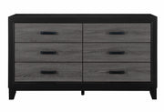 Lisbon Grey And Black Dresser - LISBON-GREY/BLACK-DR