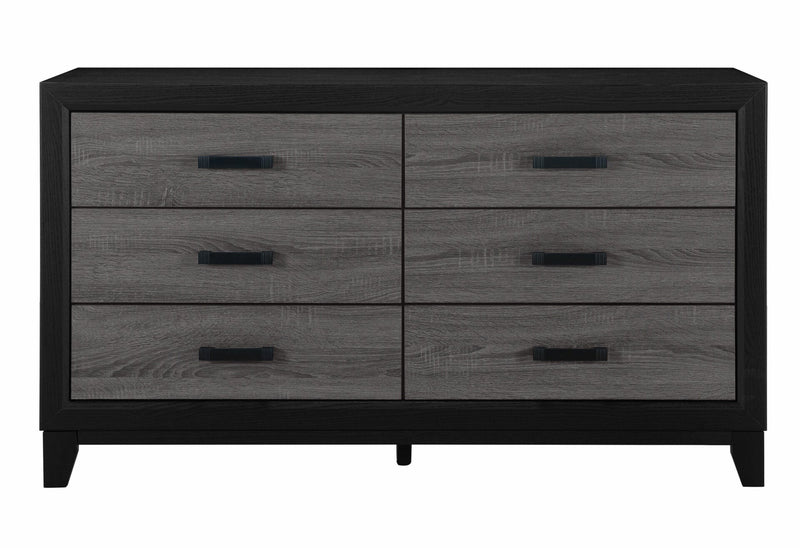 Lisbon Grey And Black Dresser - LISBON-GREY/BLACK-DR