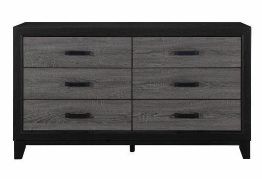 Lisbon Grey And Black Dresser - LISBON-GREY/BLACK-DR
