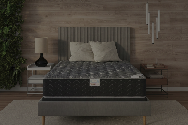 Black Frost Series Full Mattress - With Boxspring - 47620405395673