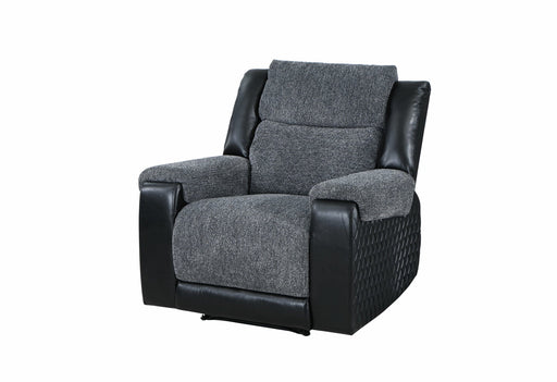 U5914 Grey/Black Recliner - U5914-GREY/BLACK-R