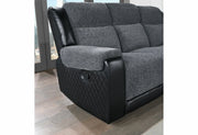 U5914 Grey/Black Recliner - U5914-GREY/BLACK-R