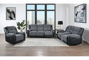 U5914 Grey/Black Recliner - U5914-GREY/BLACK-R