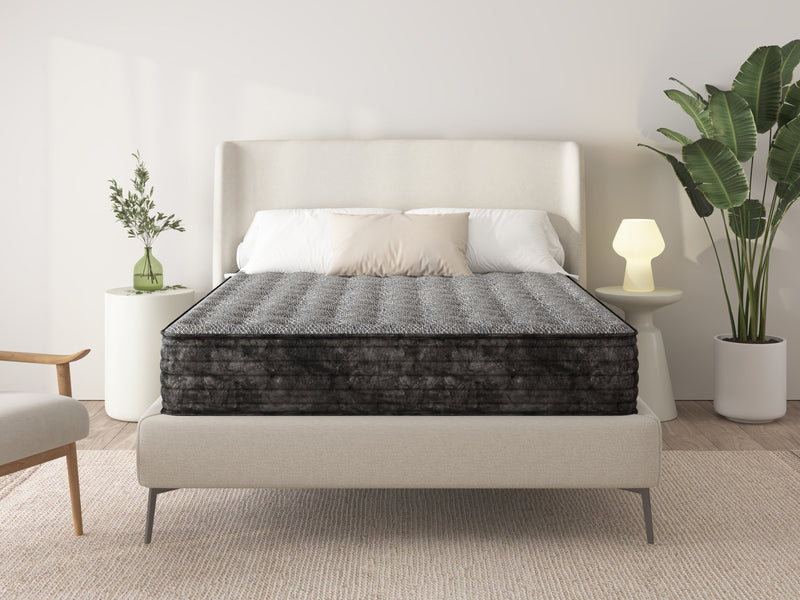 Black Velvet Full Mattress - With Boxspring - 47750566052057