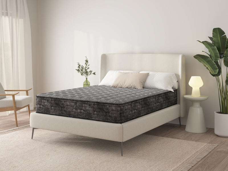 Black Velvet Full Mattress - With Boxspring - 47750566052057