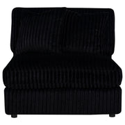 Blaine Upholstered Armless Chair Black - 509887